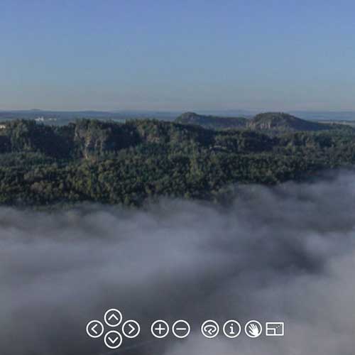 Panorama von der Basteibrücke