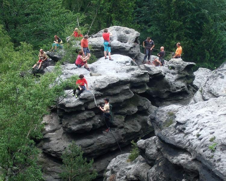 Klettergruppe am Kleinen Zschirnstein