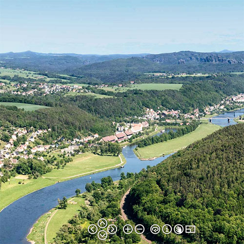 Panorama vom Lilienstein